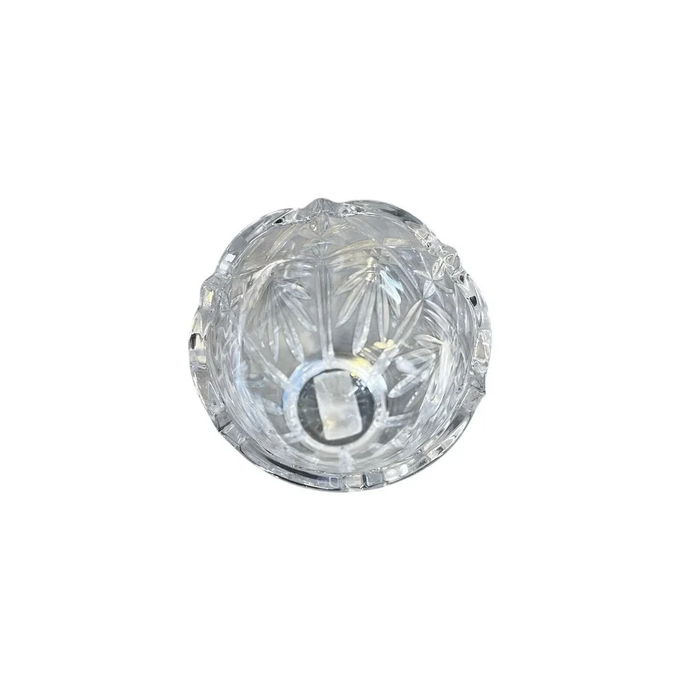 Mikasa Crystal Vase Adults OSFM Clear NEW Geometric Faceted Centerpiece